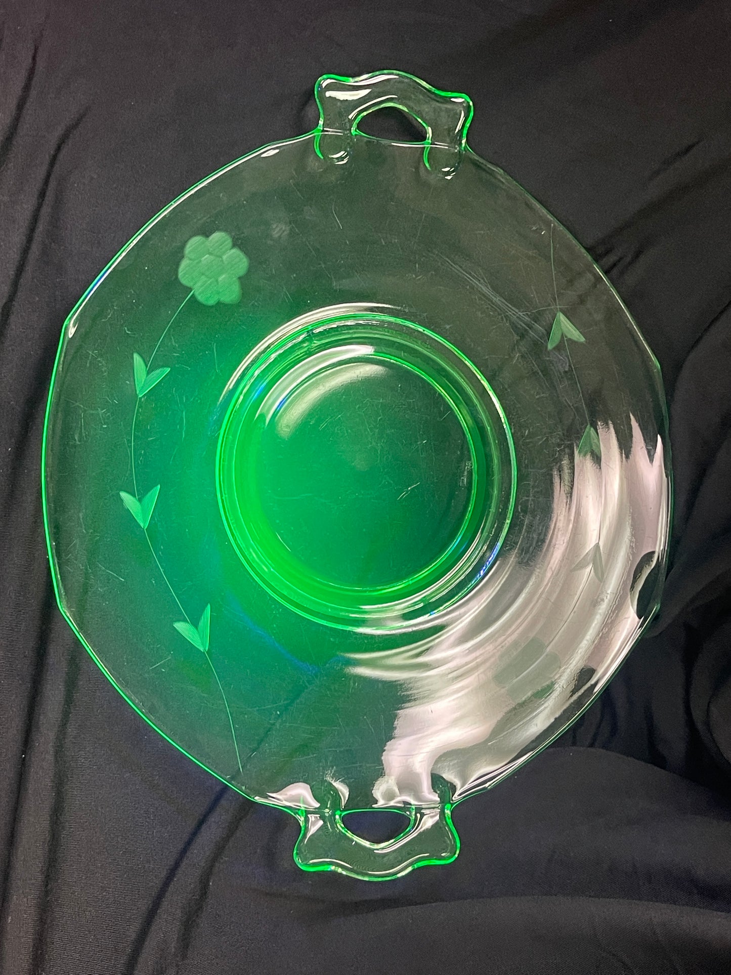 Uranium Glass Platter