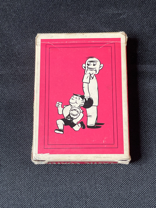 Vintage Novelty Bowling Playing Cards