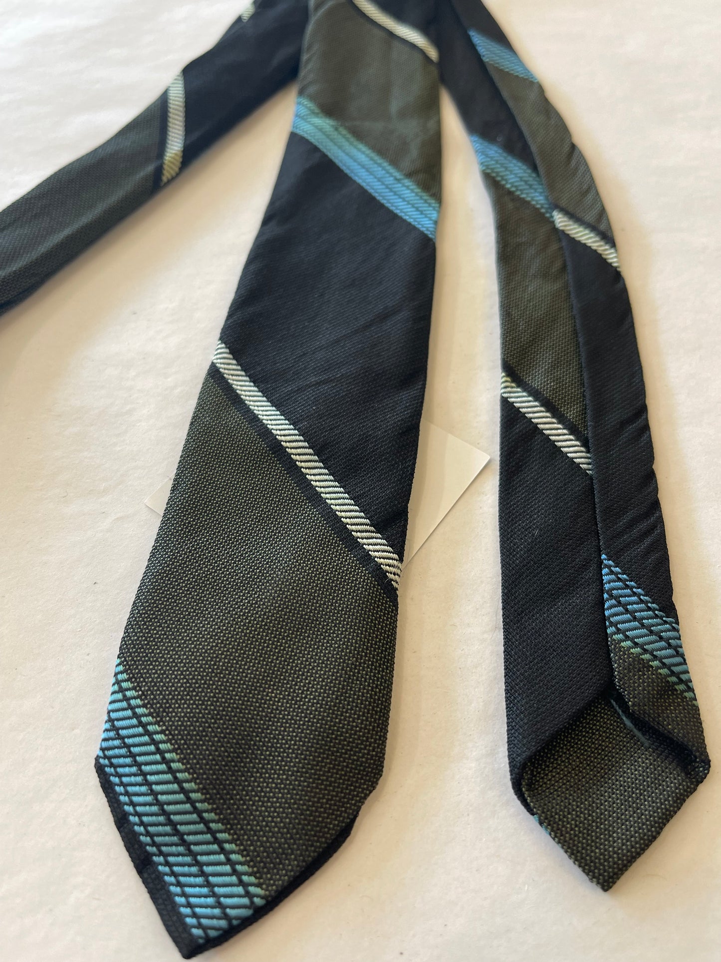 Green Stripe Necktie