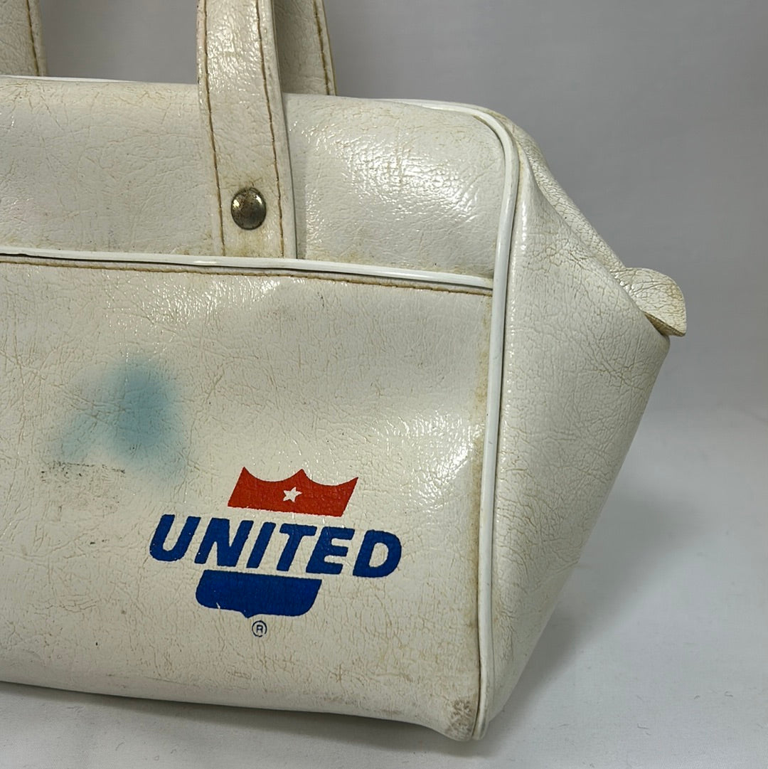 White United Airlines Mini Tote