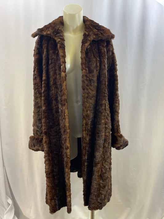 George Vares Herringbone Mink Coat