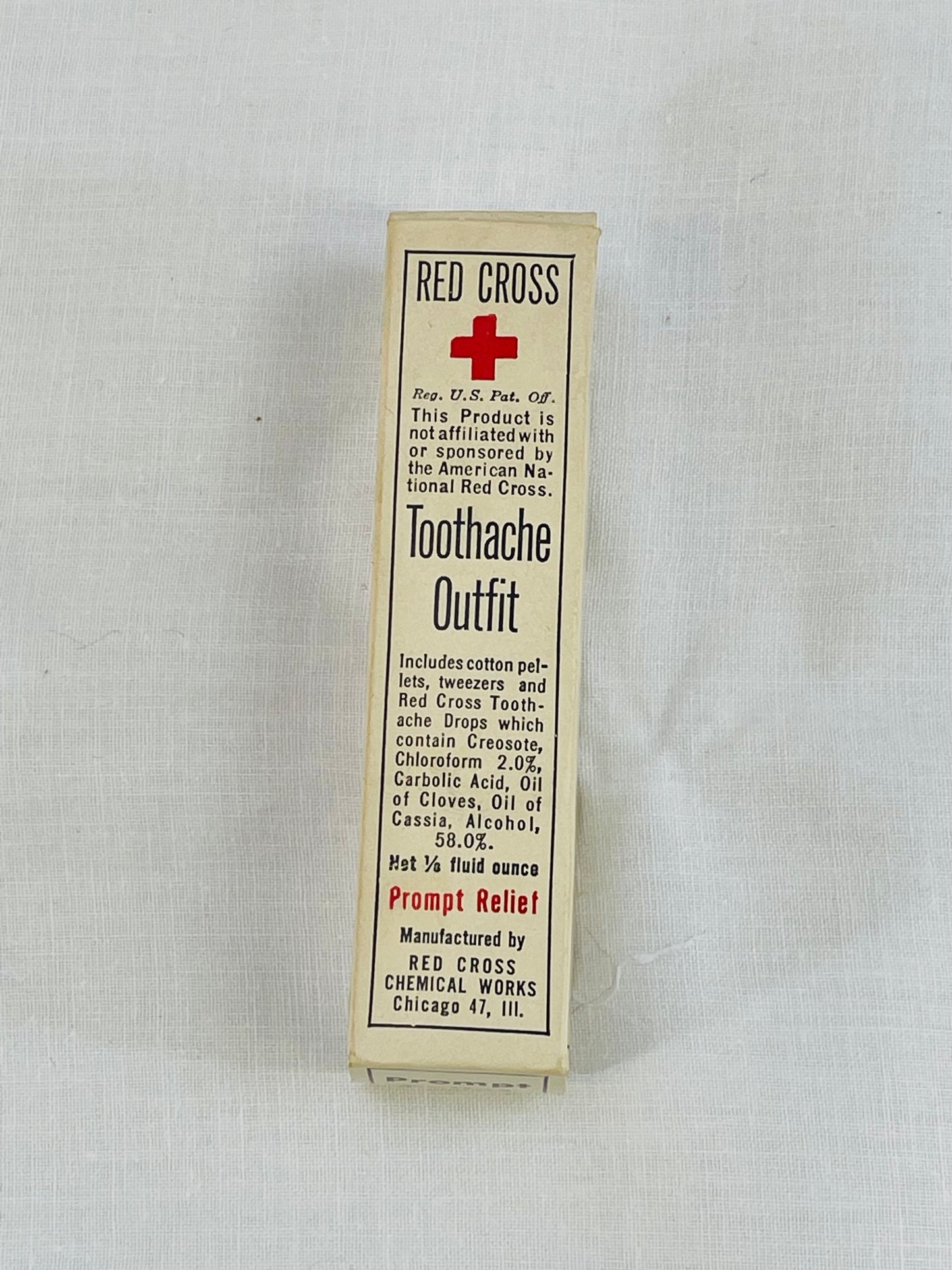 Vintage Red Cross Toothache Outfit