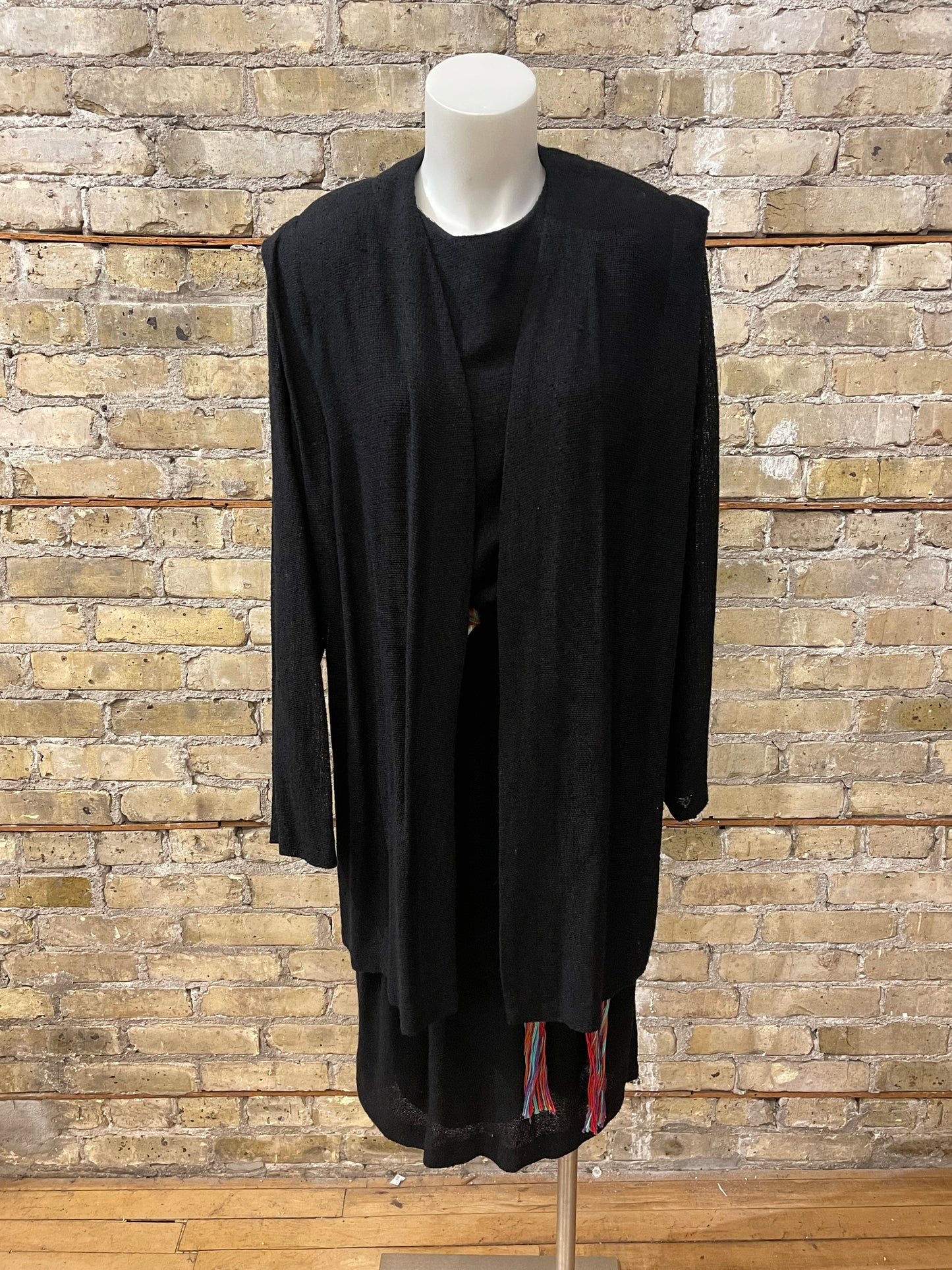 80s Black Dress with Jacket - Volup