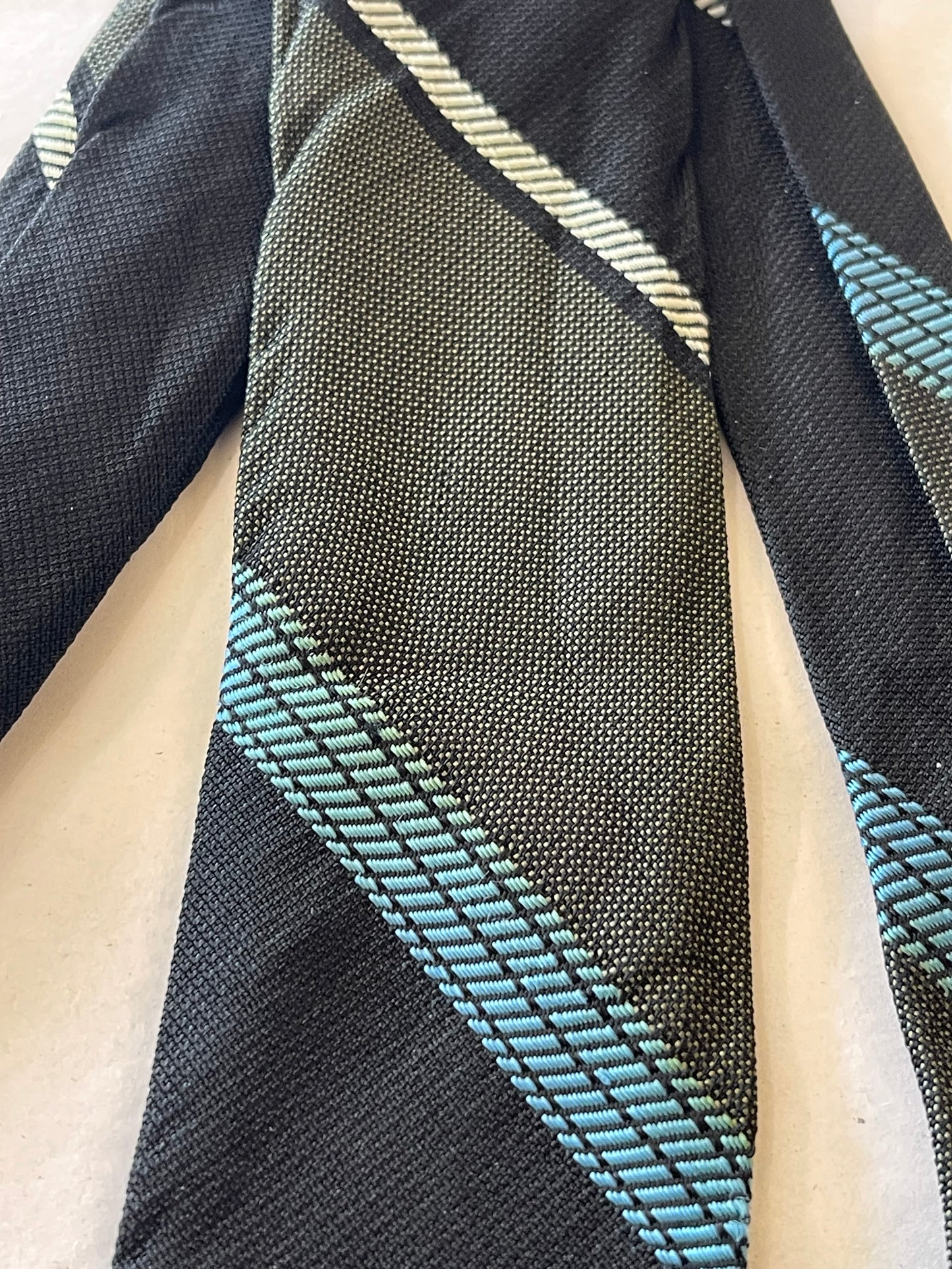 Green Stripe Necktie