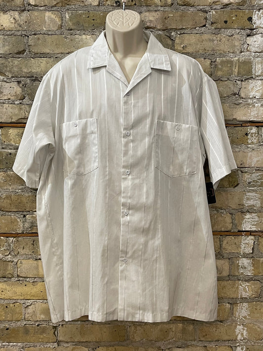 White Monochrome Striped Shirt
