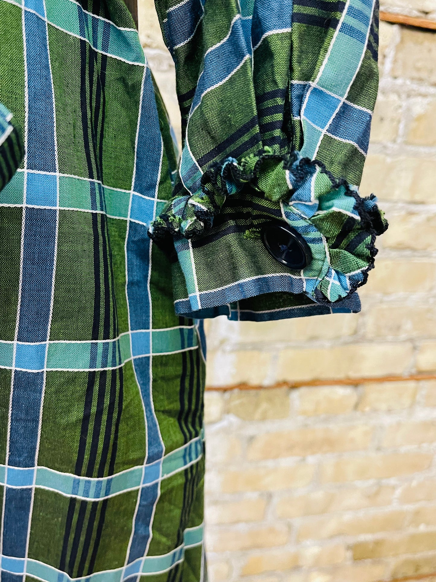 Volup Green Plaid Dress