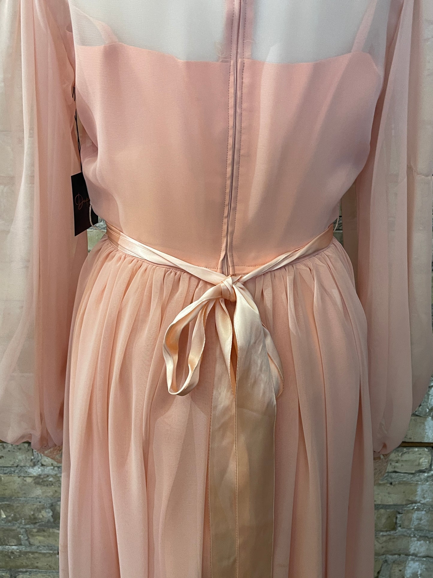 70s Peach Dress