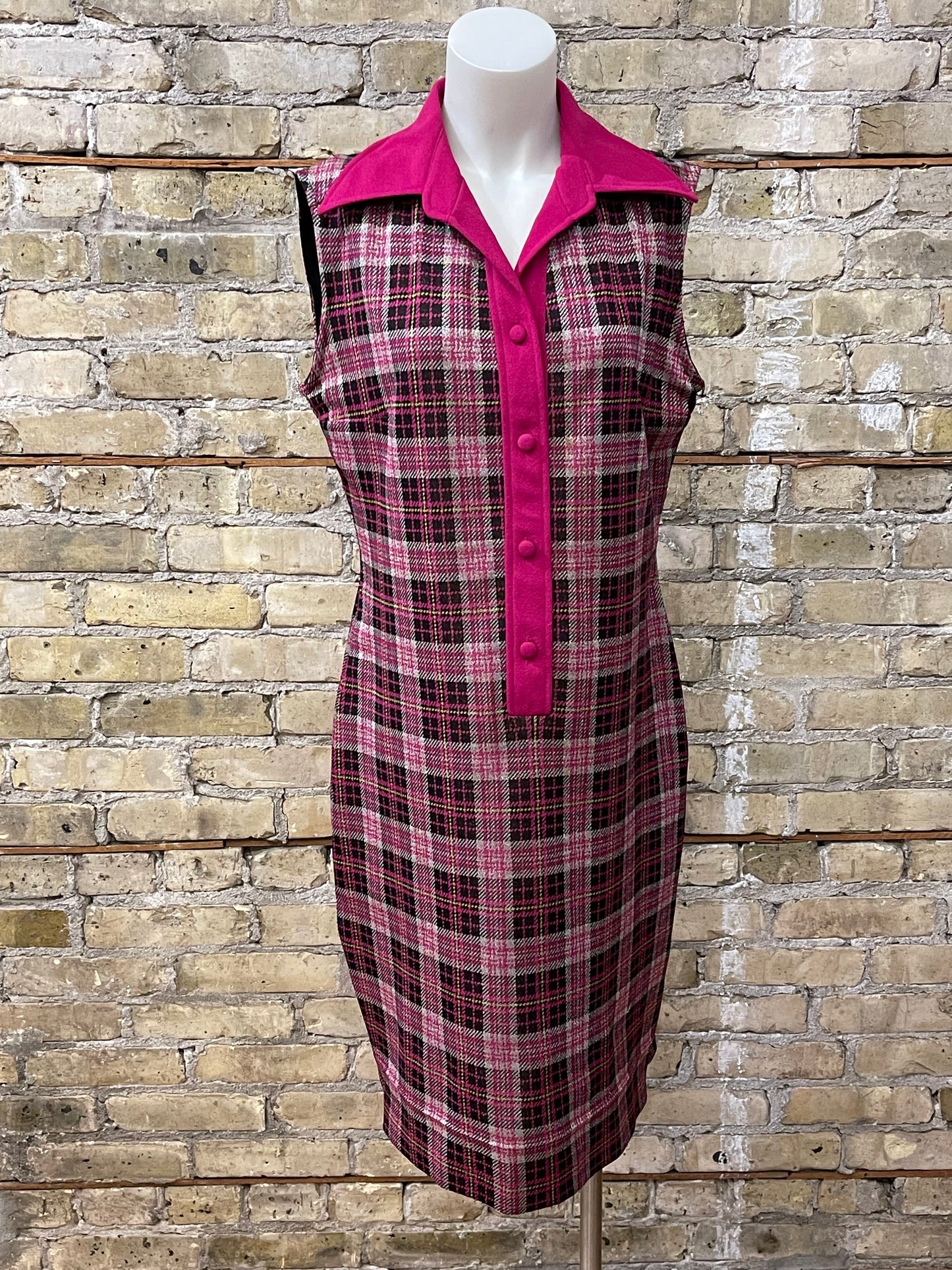 Fun Edith Flagg Plaid Dress - Volup!