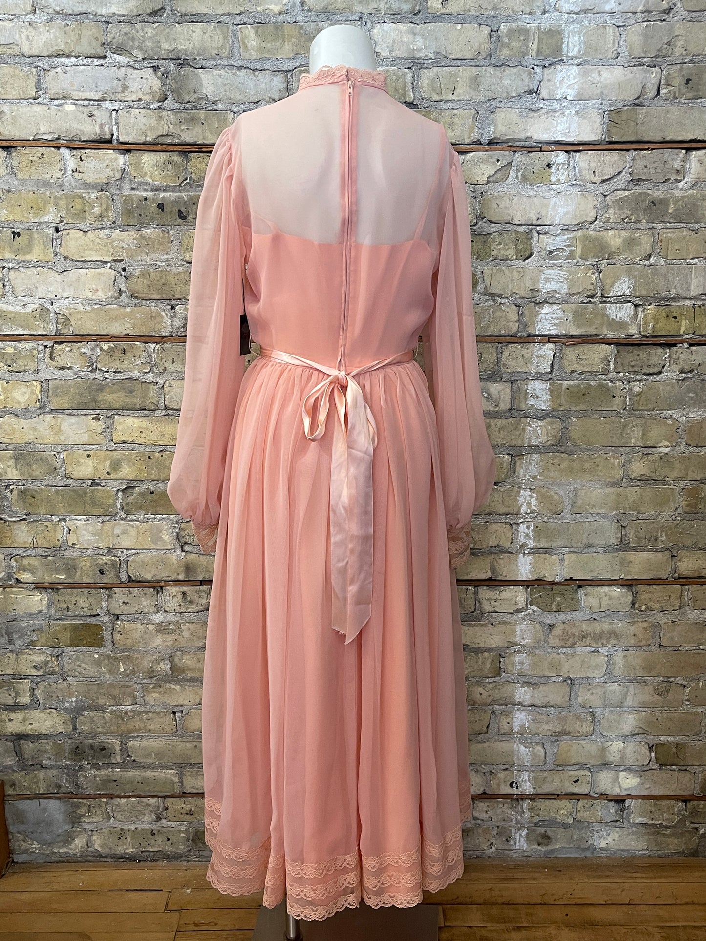 70s Peach Dress