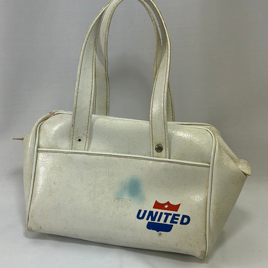 White United Airlines Mini Tote