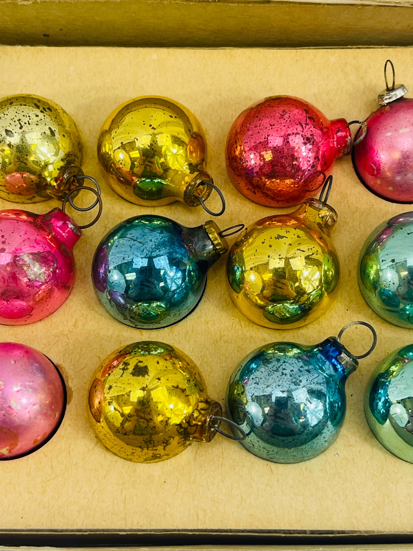 Vintage Mini Shiny Brite Ornaments