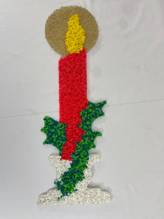 Melted Popcorn Plastic Candle