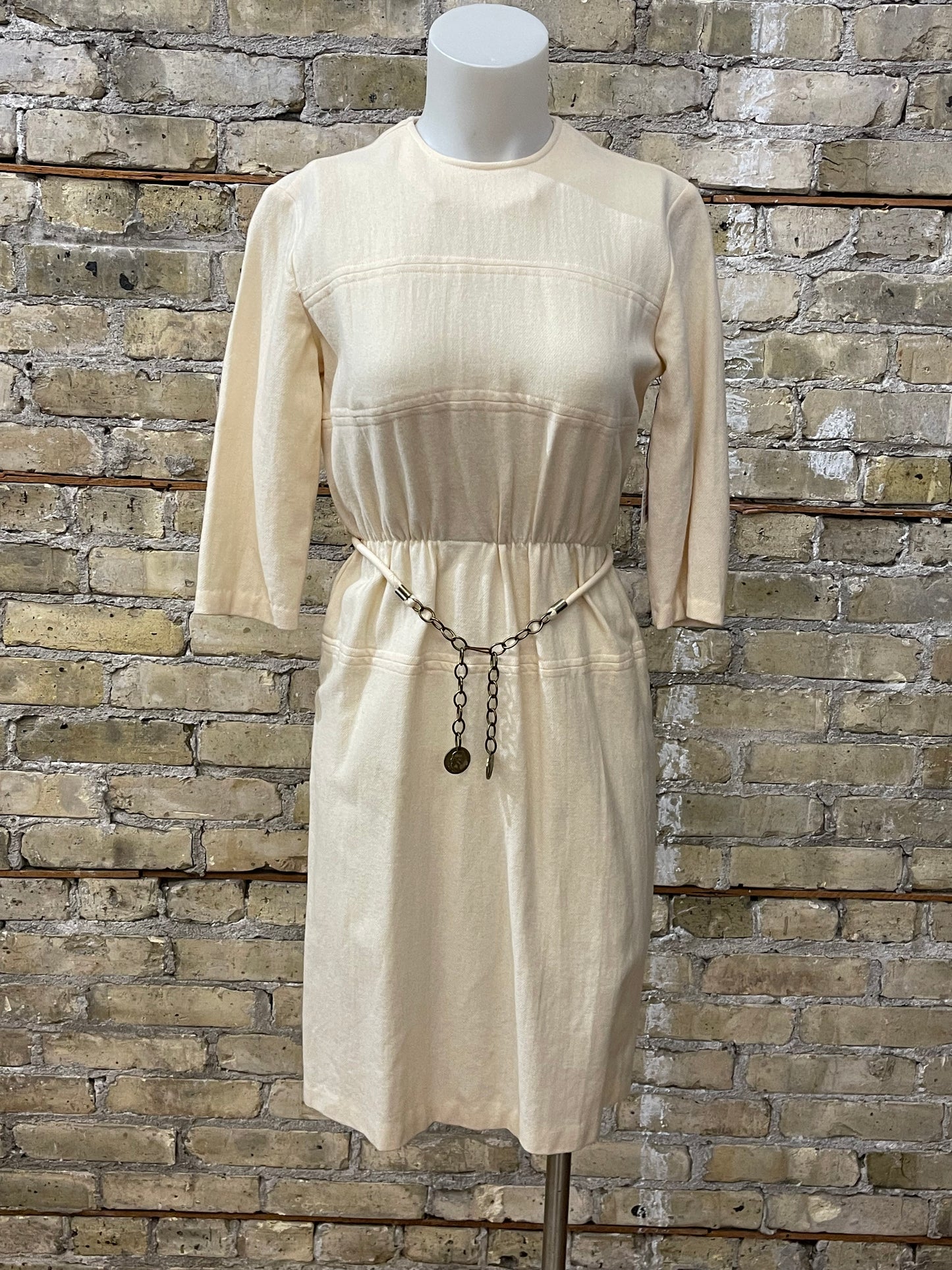 70s Beige Dress