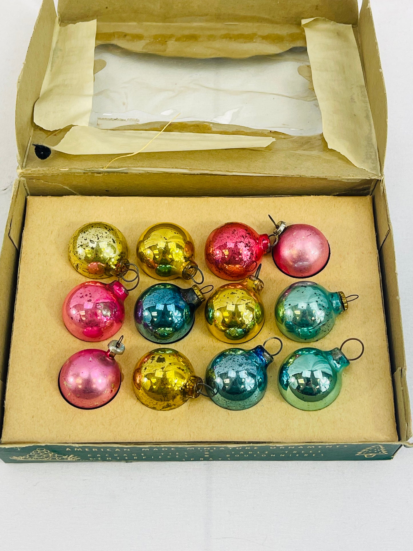 Vintage Mini Shiny Brite Ornaments