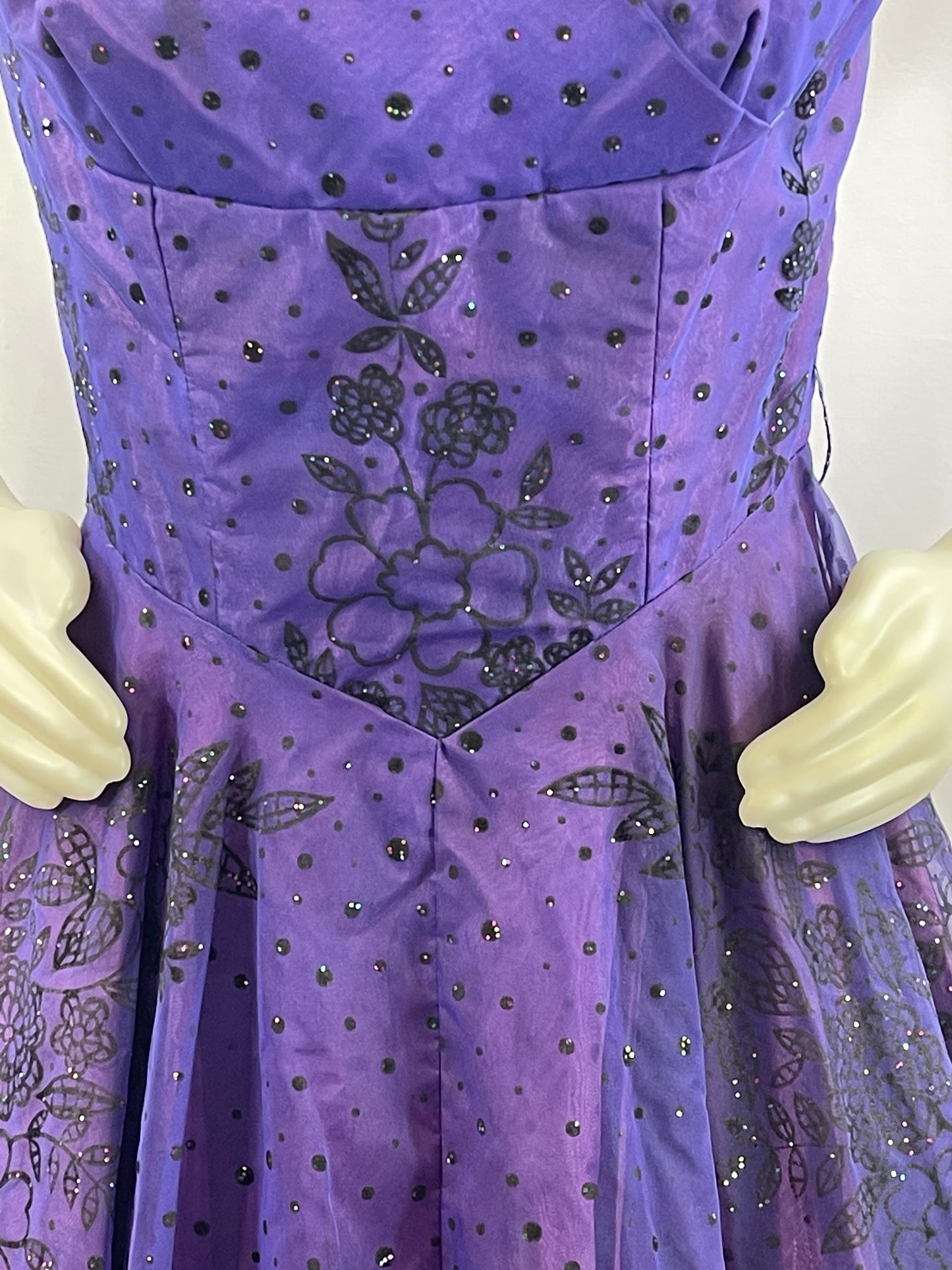 Glorious 50s Vibrant Purple Dress