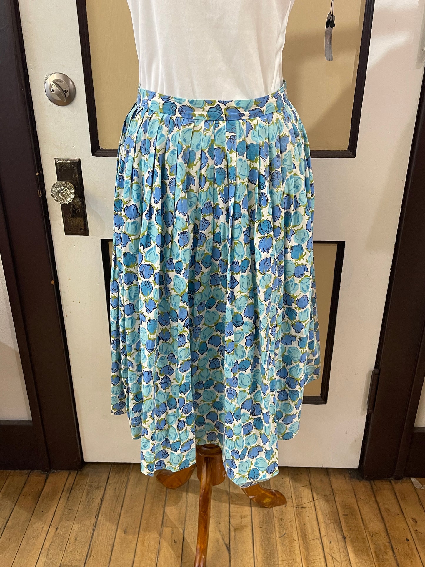 50s Blue Rose Skirt