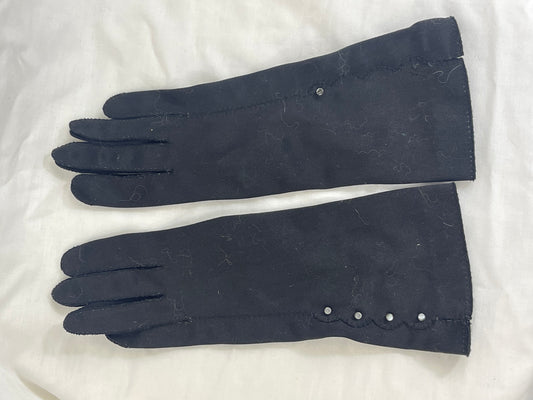 Black Fabric Gloves