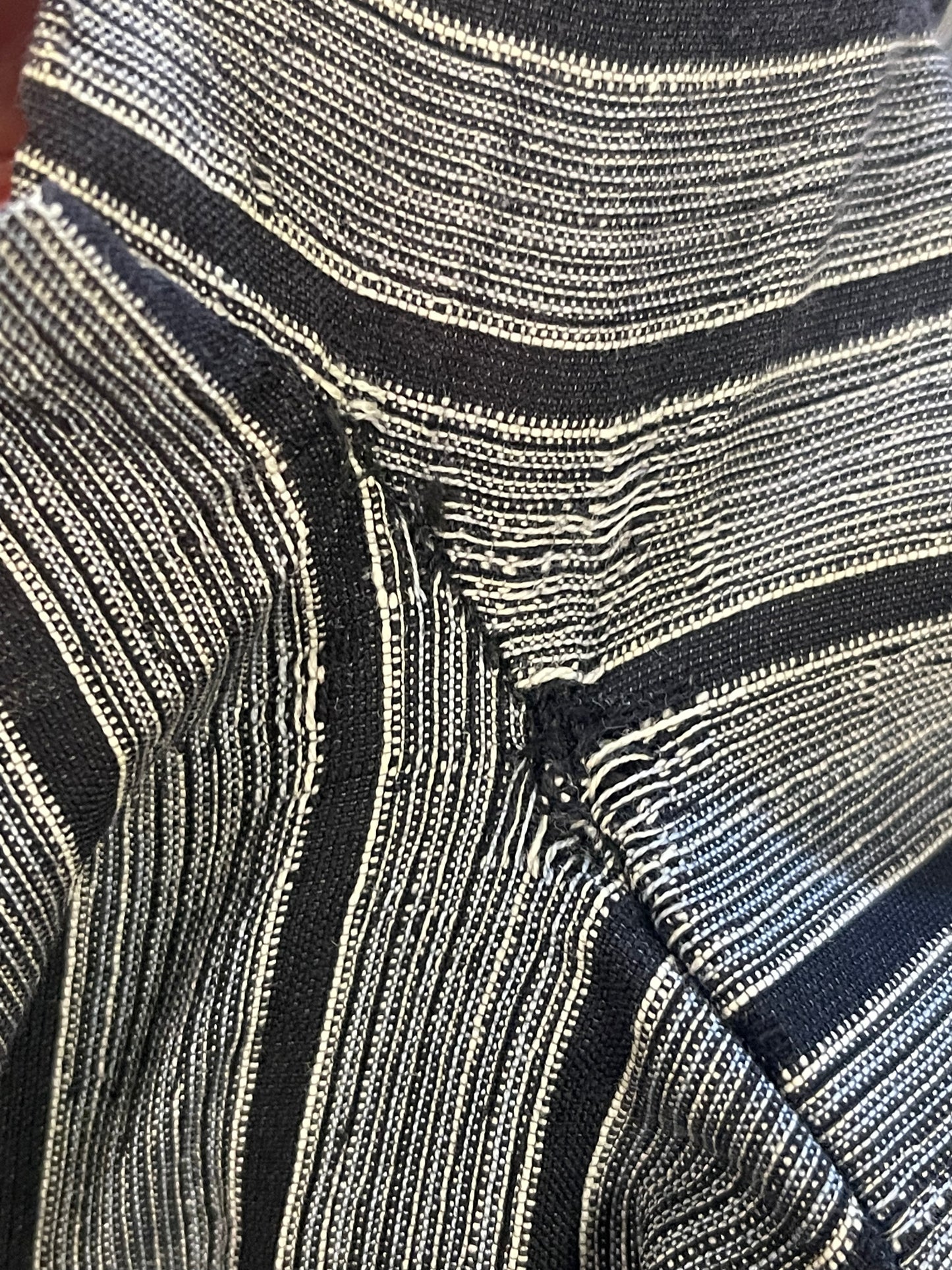 50s Black & White Striped Wiggle Dress