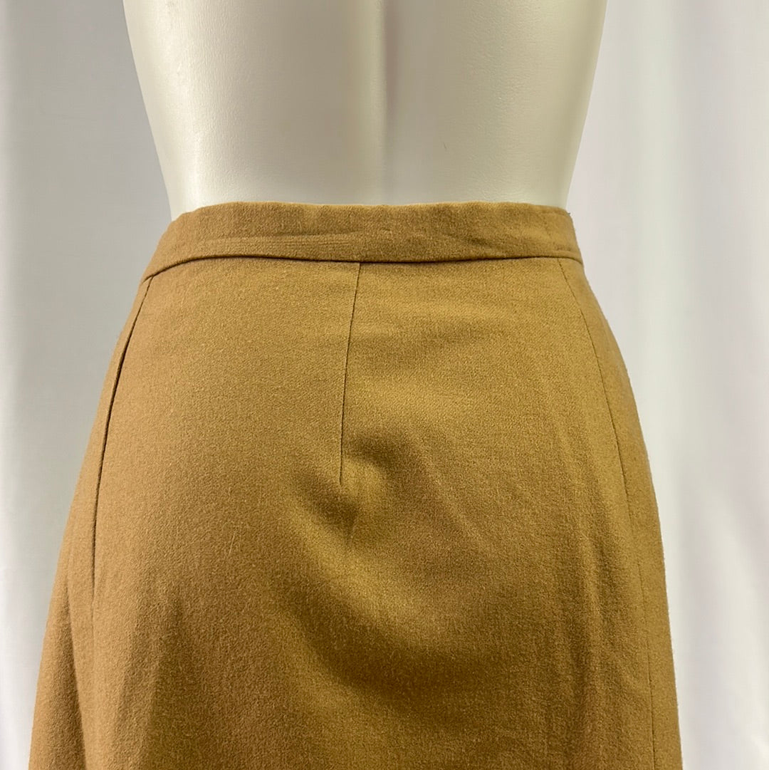 70s Tan Pendleton Wool Skirt