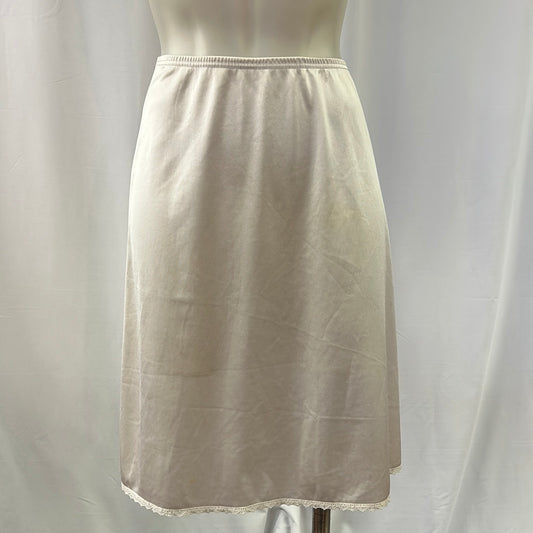 White Half Skirt Slip