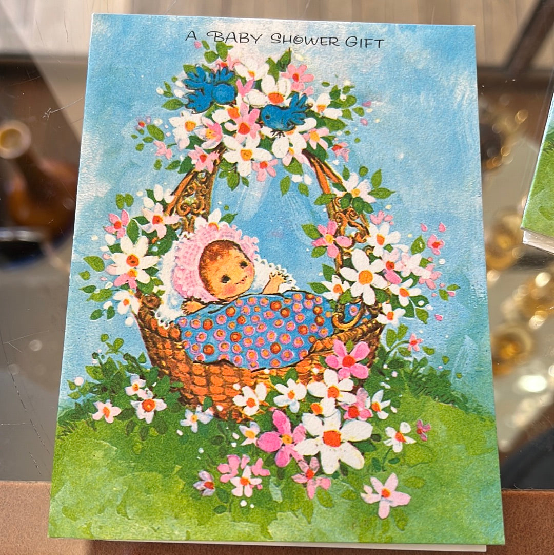 A baby shower gift card