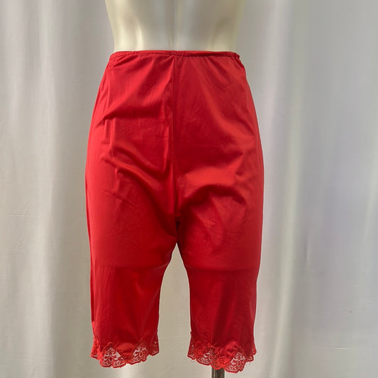 Red Nylon Lace Pantaloons
