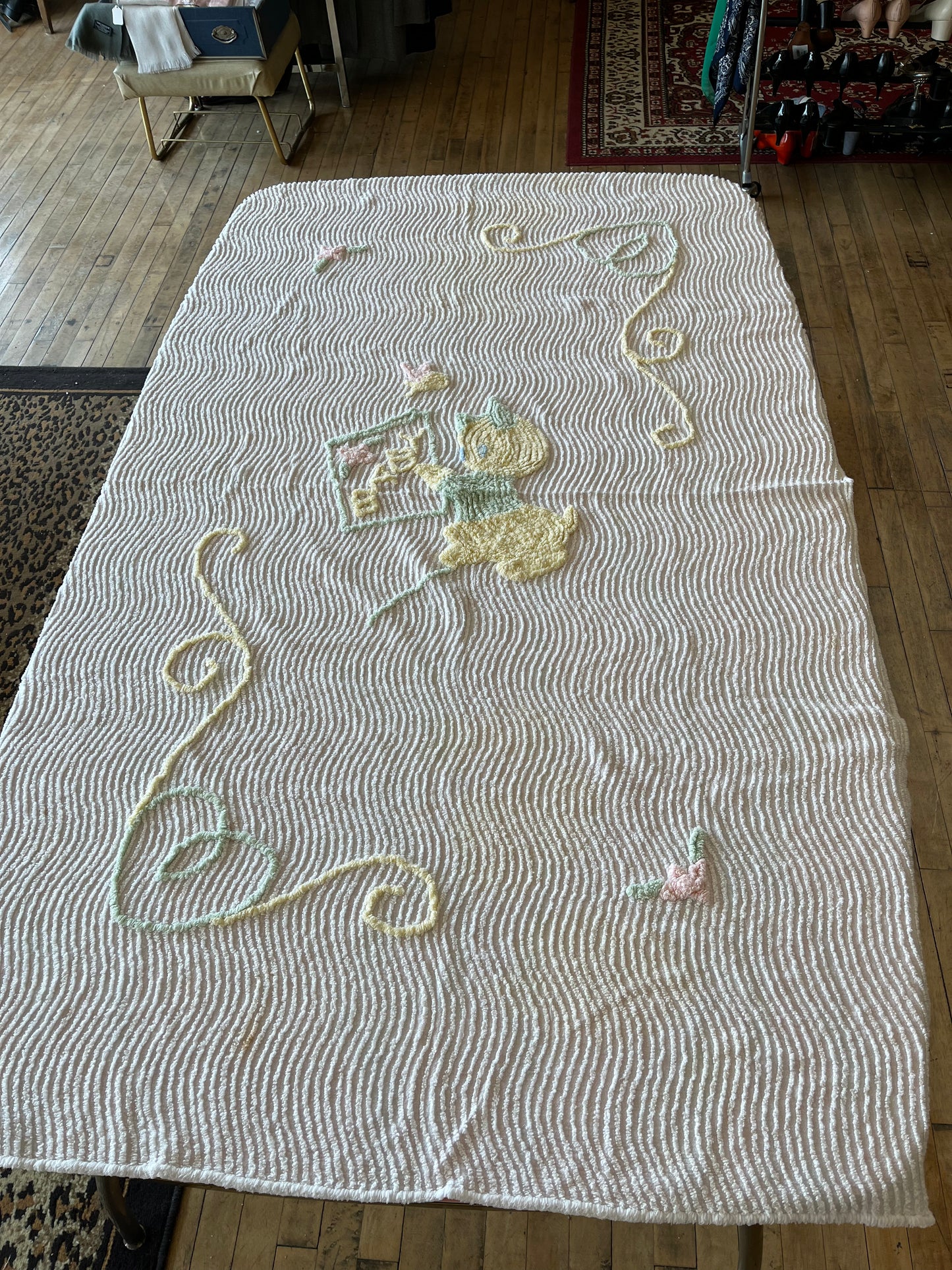 Chenille baby blanket