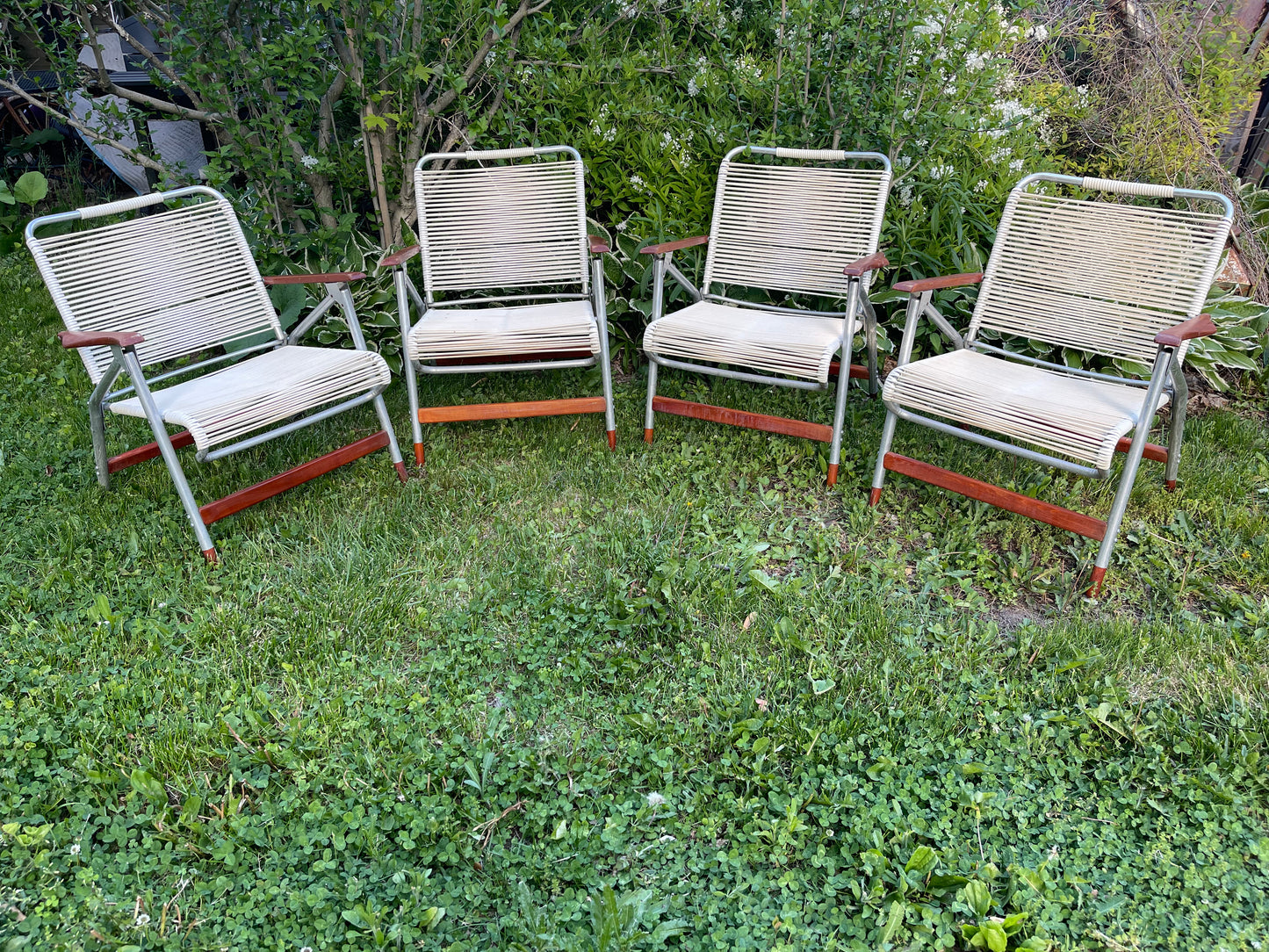 Set of 4 Telescope Furniture Lawn Chairs