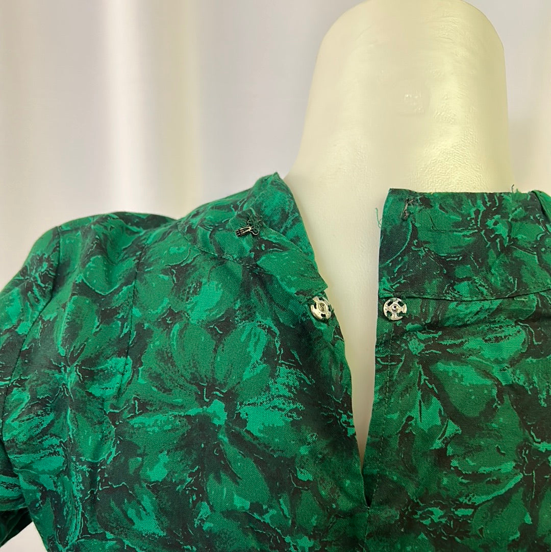 Emerald Green Floral Top