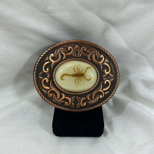 Copper Metal Scorpion Belt Buckle