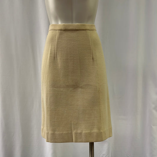 Ivory Zephyr Wool Skirt