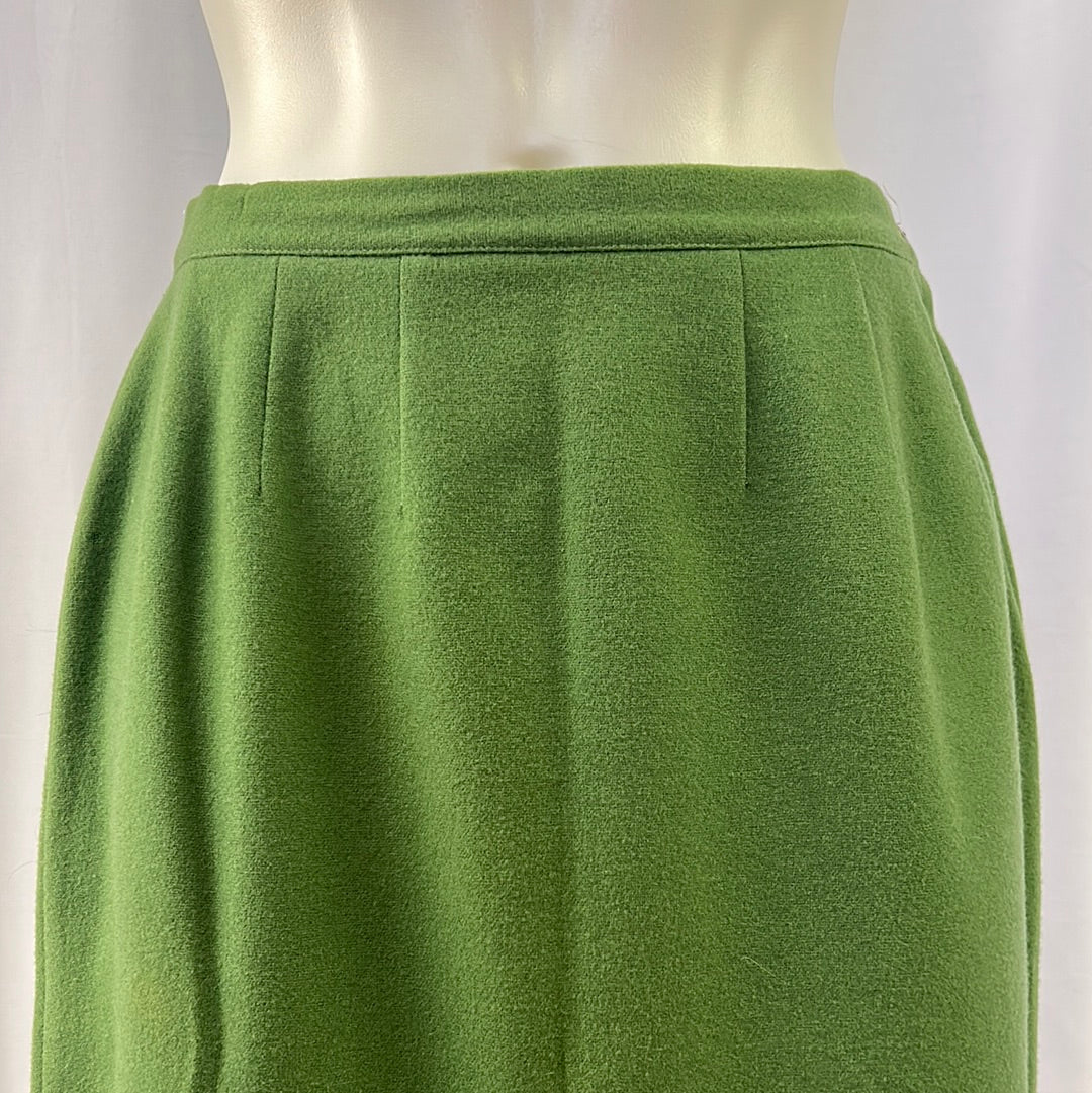 Women’s Green Wool Skirt