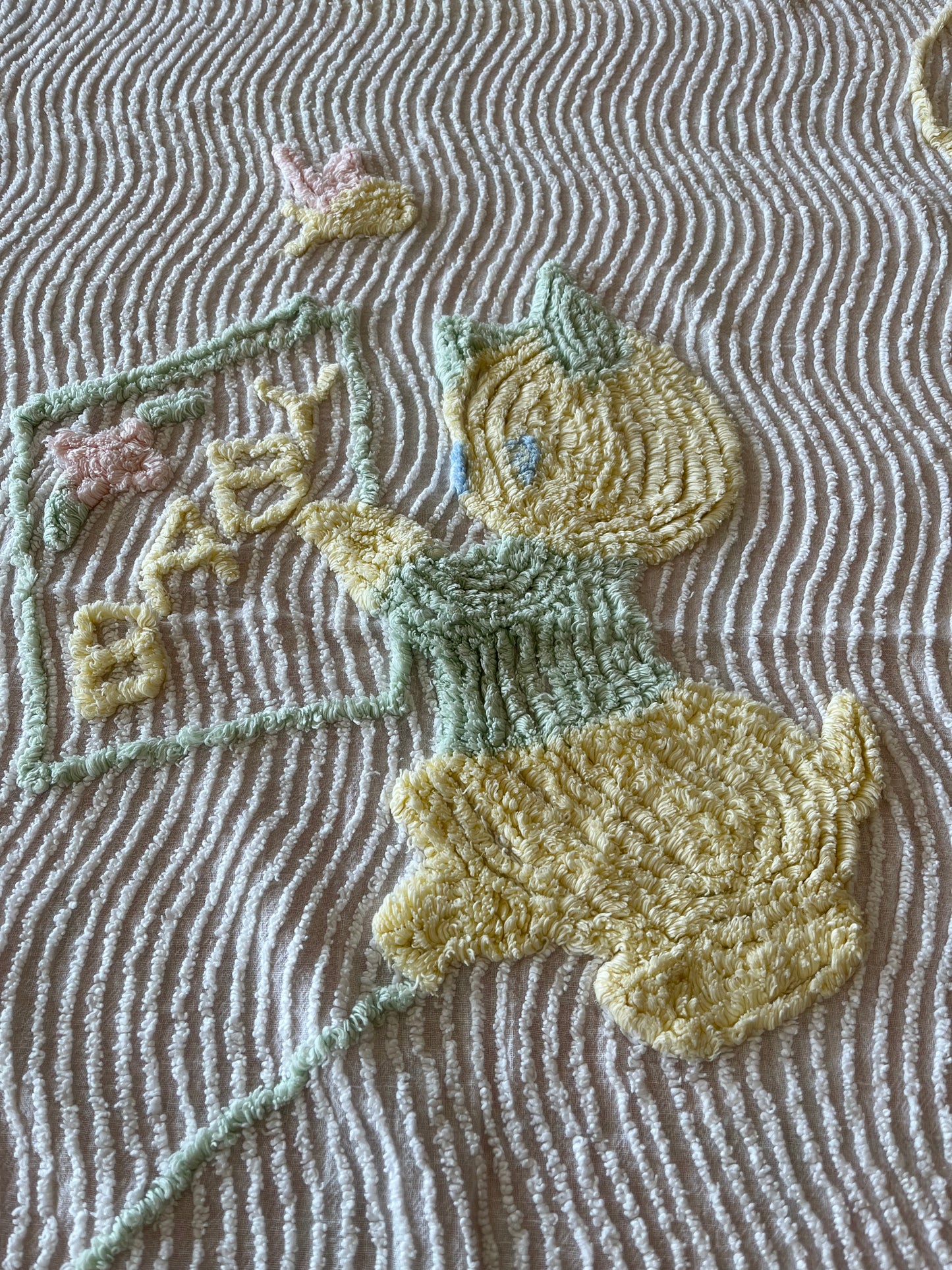 Chenille baby blanket