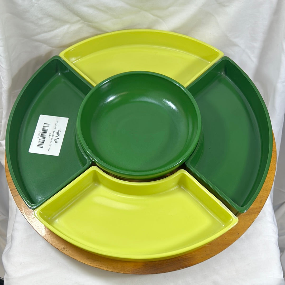 Mixed Green Lazy Susan Board