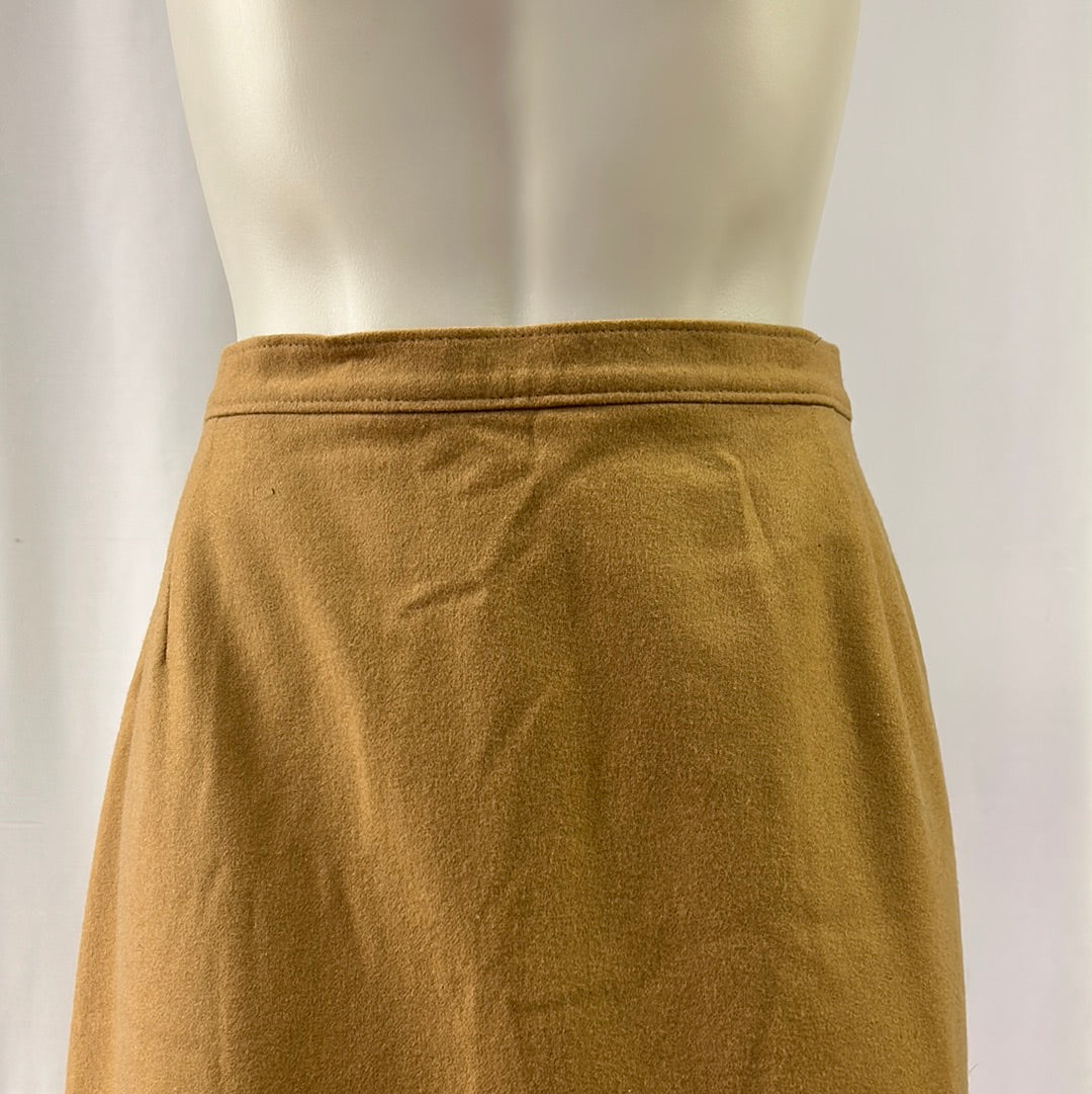 70s Tan Pendleton Wool Skirt