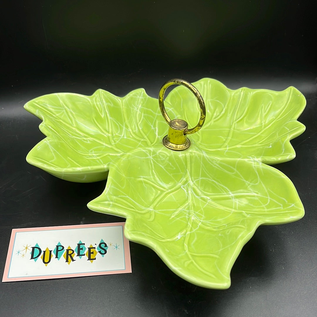 Three Leaf Ceramic Tray