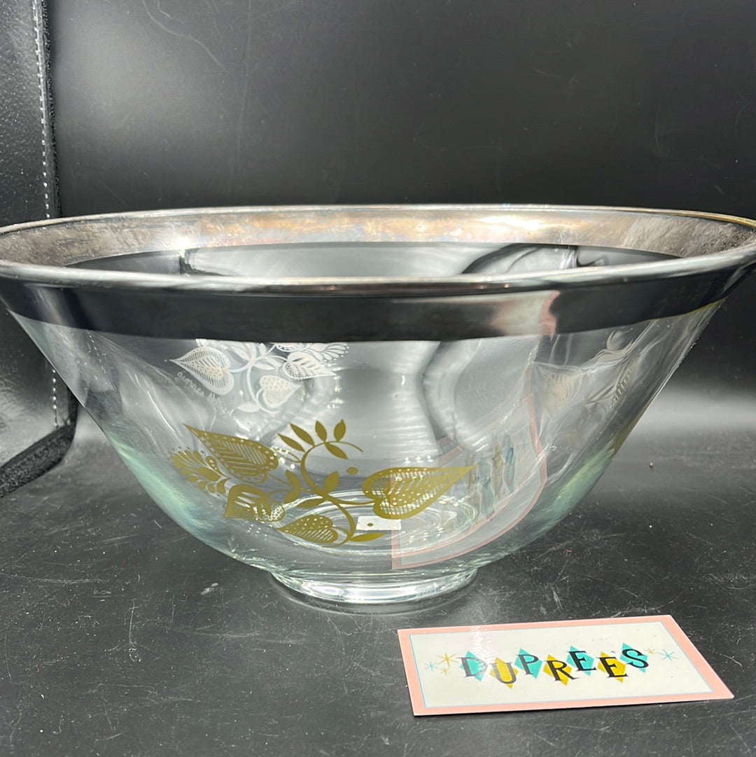 Georges Briard Silver Rimmed Bowl