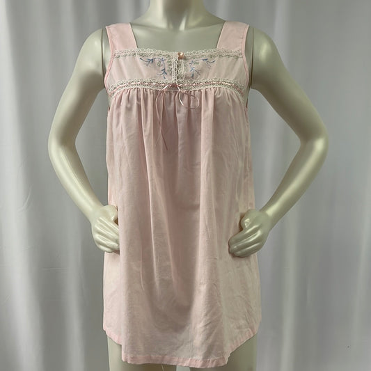 Pink Cotton Babydoll Tank