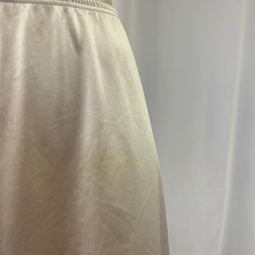 White Half Skirt Slip
