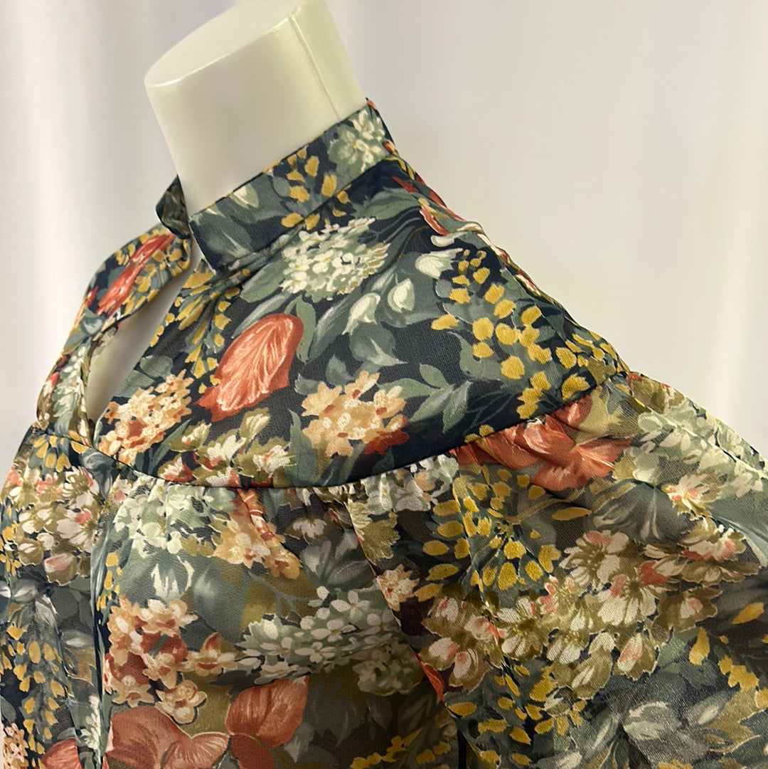 Women’s Sheer Floral Blouse