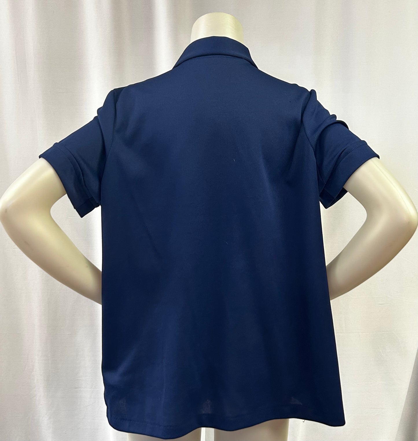 60s Navy Blue Fitted Blouse