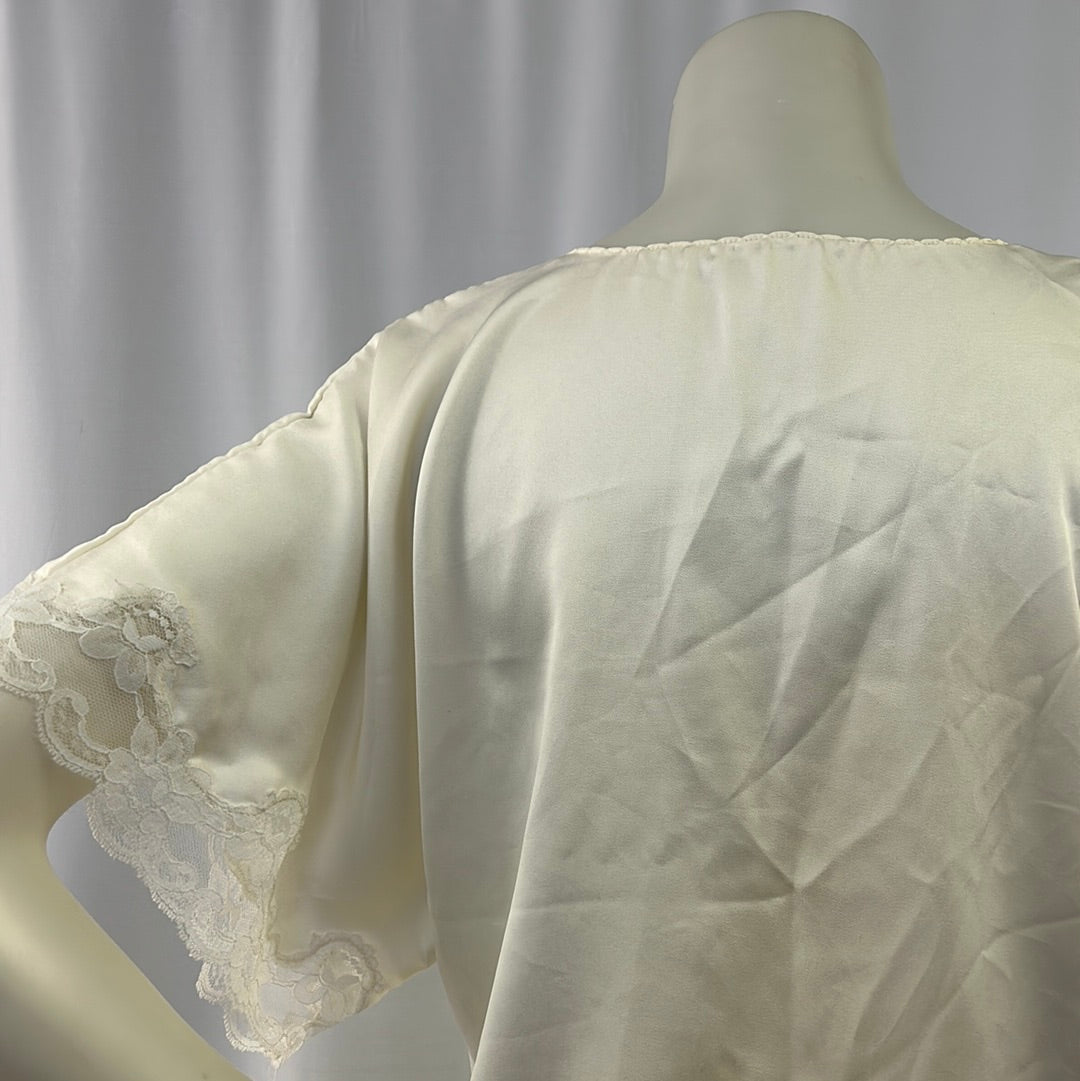 White Silk Lace Shirt