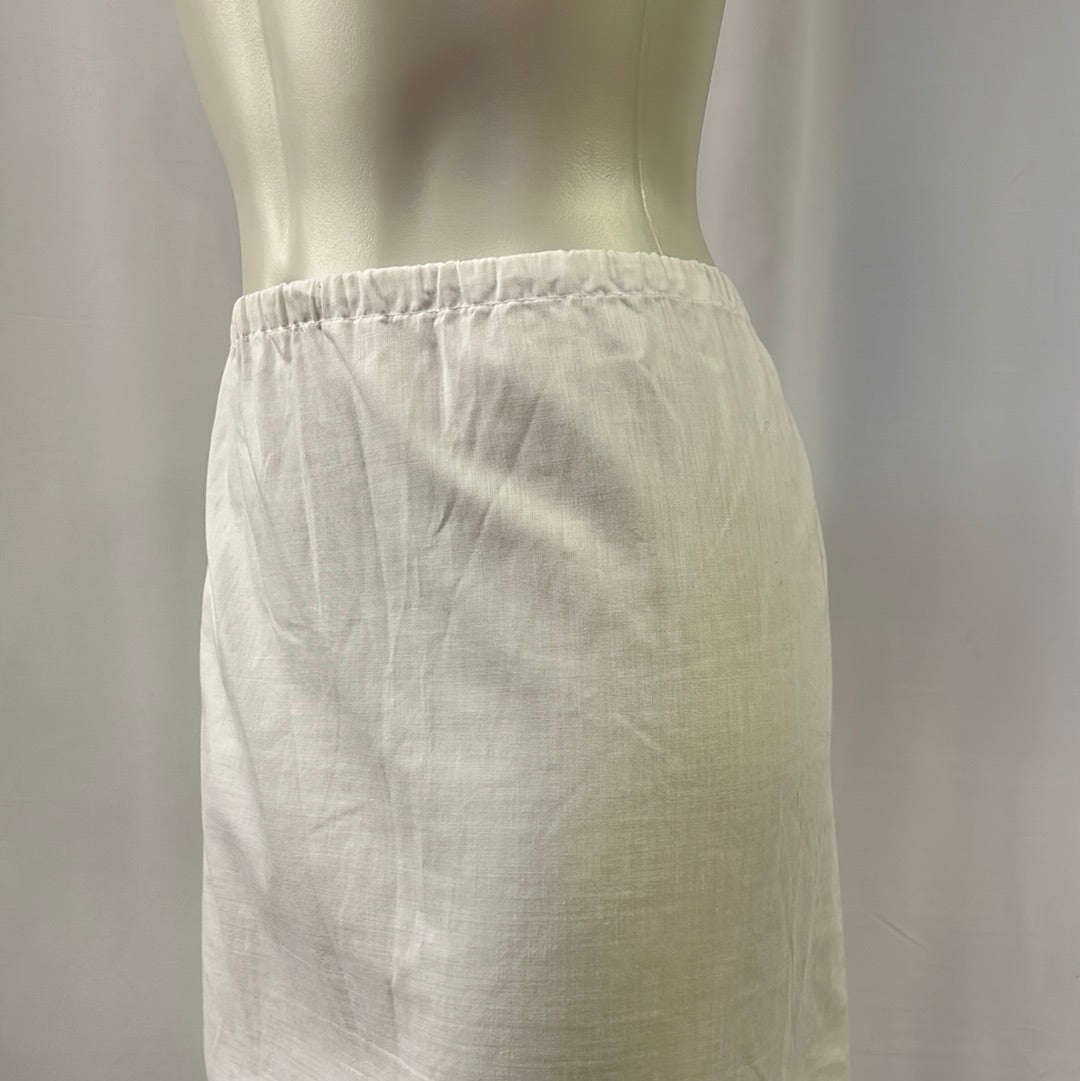 Plain White Cotton Slip