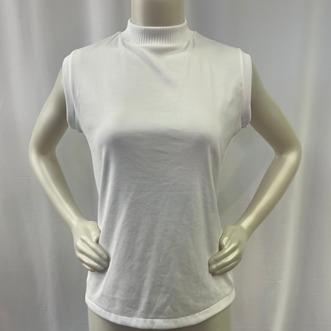 Women’s Sleeveless White Tank