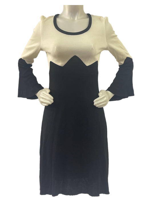 Black & Ivory Mod Mini Dress