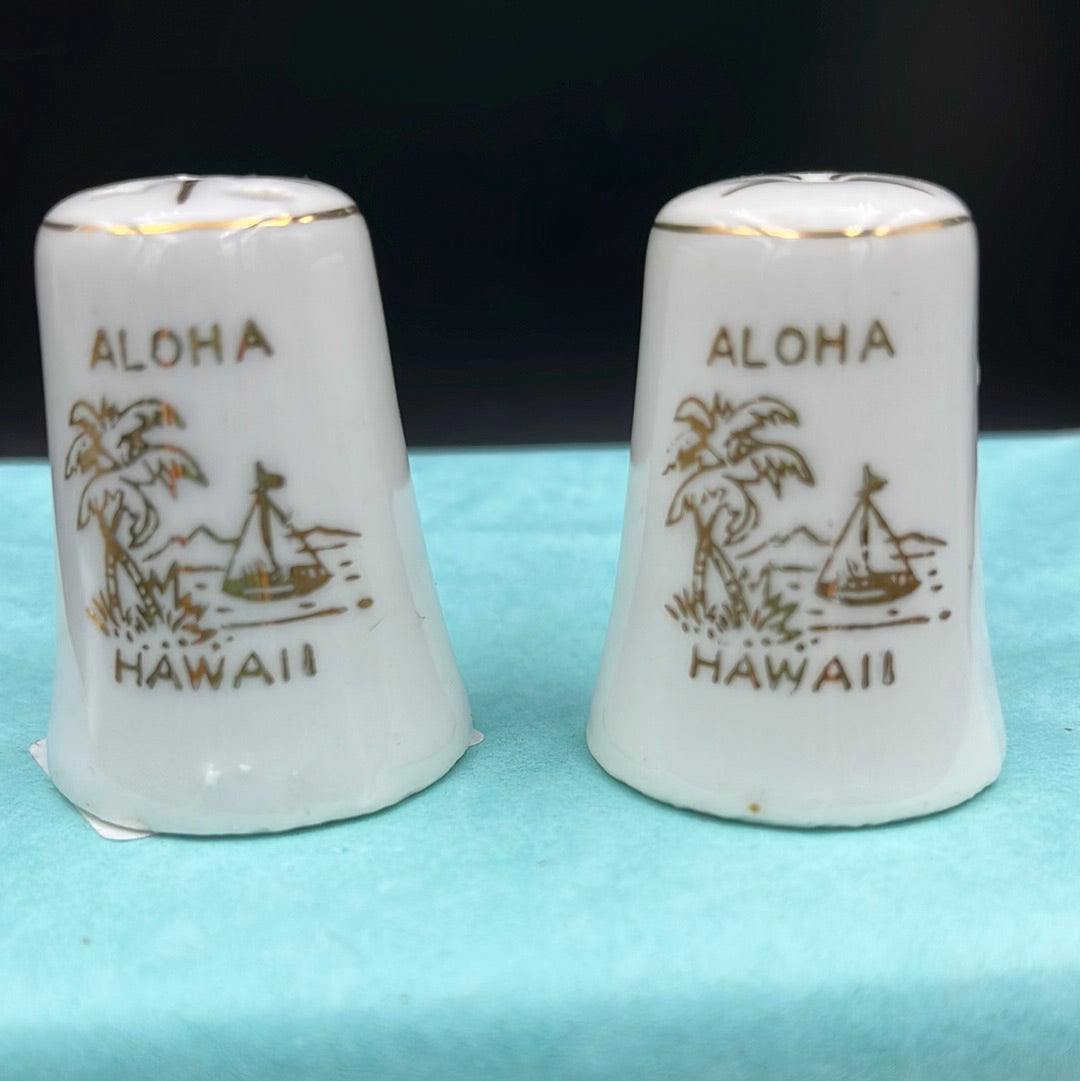 Aloha Hawaii salt and pepper shakers