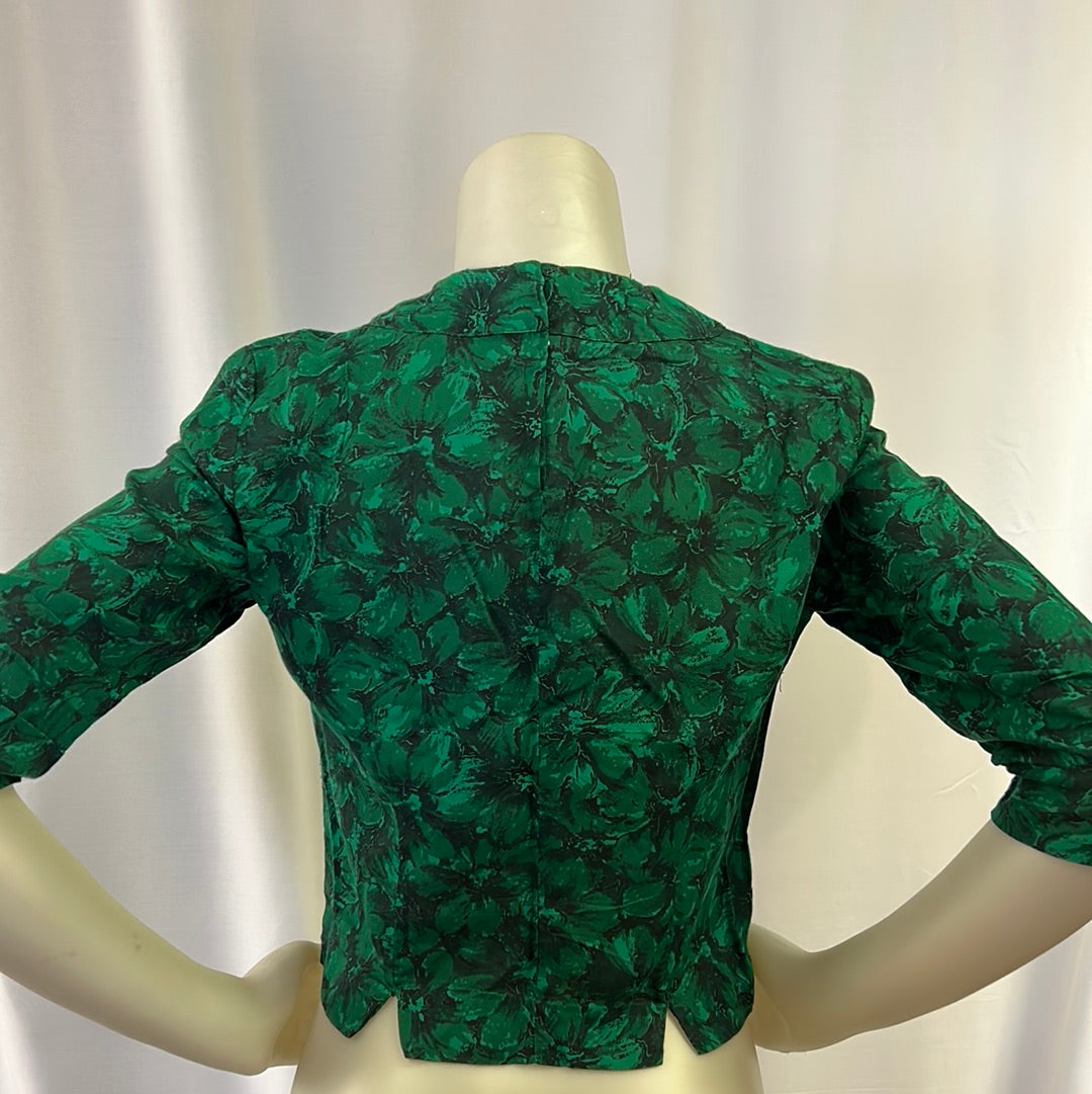 Emerald Green Floral Top