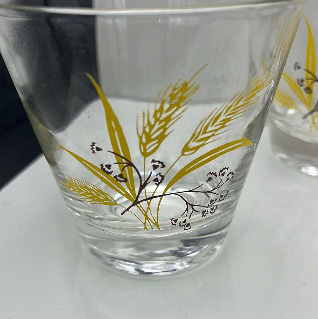 Set of 3 Autumn Gold Glasses