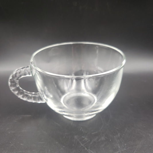 Set of 8 Bubble Handle Tea Cups