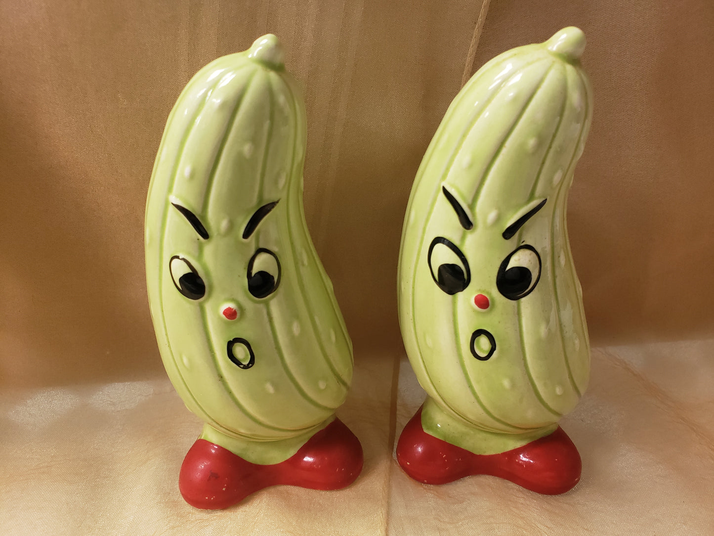 Angry Pickle Salt and Pepper Shakers